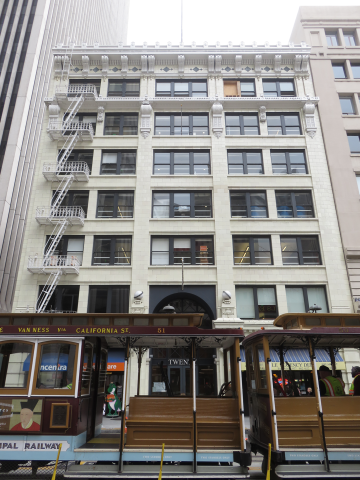 the facade of the Marvin Building at 20 California in San Francisco